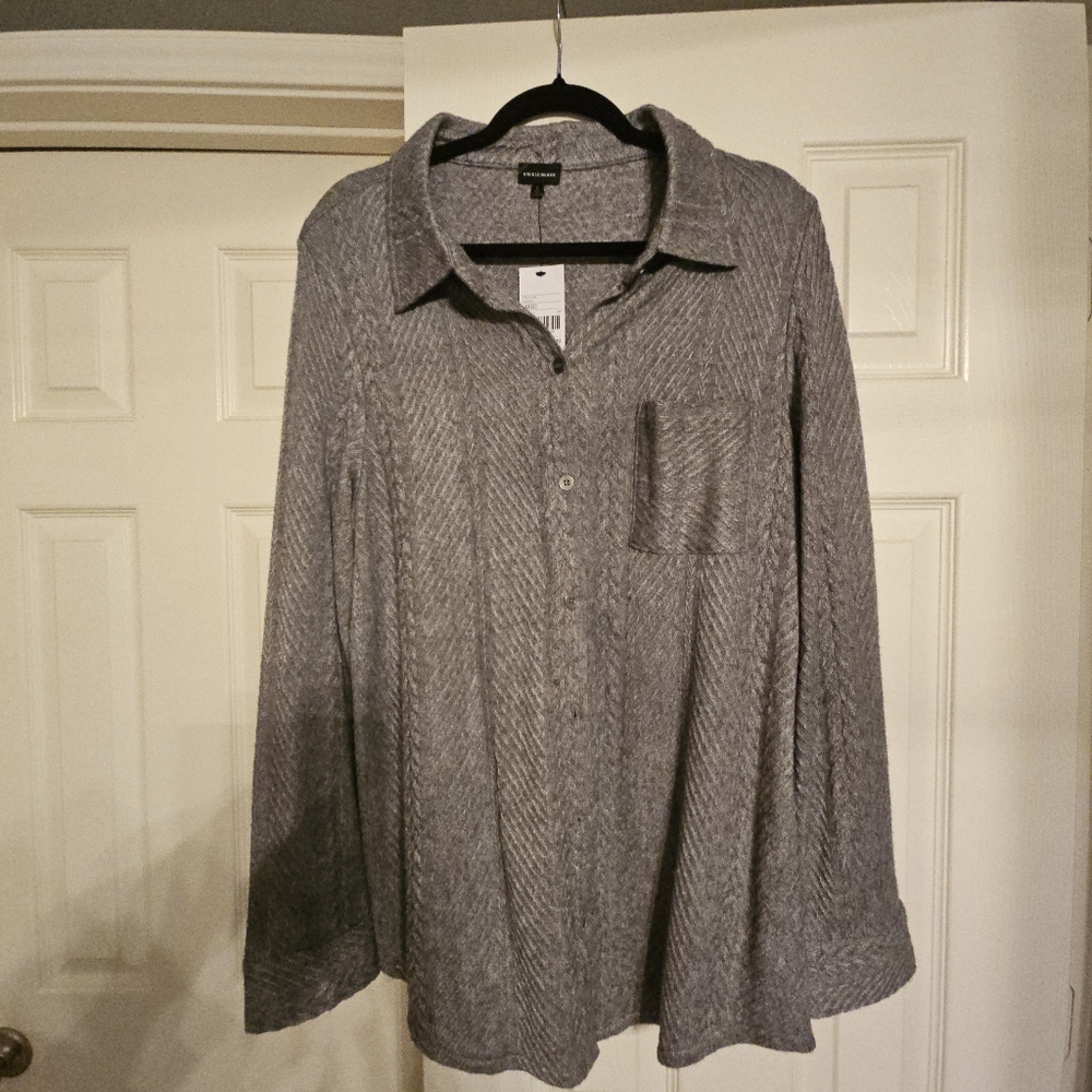 Buckle Gray Women's Top